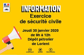 ANNULATION - Exercice de sécurité civile sur le dépôt pétrolier de Lorient - Jeudi 30 janvier 2020