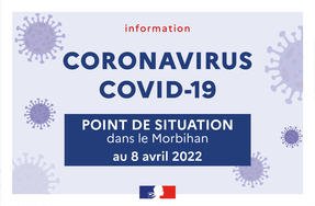 Point de situation sanitaire sur le Coronaviruse en Bretagne au 8 avril 2022