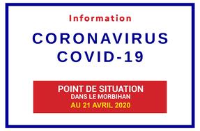 Points de situation sur le Coronavirus en Bretagne au 21 avril 