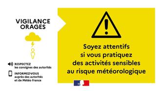 Météo | Le Morbihan placé en vigilance jaune orages à compter de mercredi 17 août à 12 h jusqu'à 23h