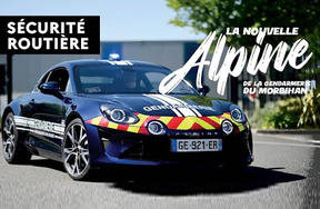 Sécurité routière | Présentation de la nouvelle Alpine de la gendarmerie du Morbihan - Avril 2022
