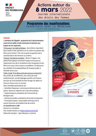 Programme des évènements de la journée du 8 mars 2022 dans le Morbihan-4