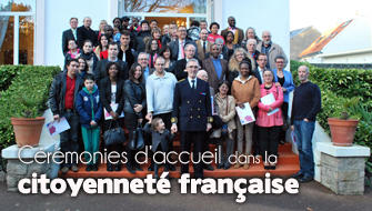 Cérémonies d'accueil dans la citoyenneté française à Vannes, Lorient et Pontivy - Février 2014