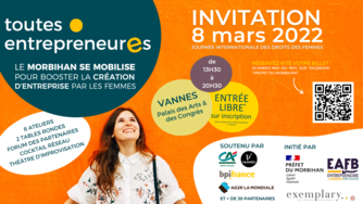 Toutes EntrepreneurEs - Forum de l'entrepreneuriat féminin dans le Morbihan | Mardi 8 mars - Vannes 